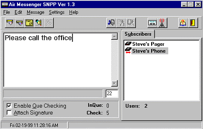 Air Messenger SNPP Screenshot